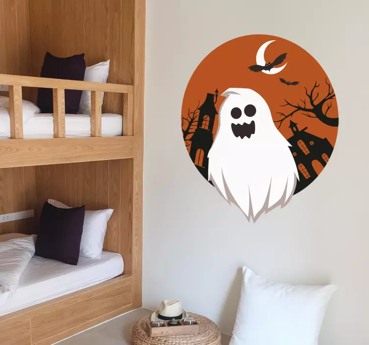 Nalepka za stene ghost halloween - TenStickers