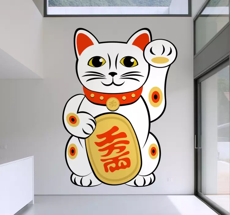 Nalepka za stene maneki-neko mačka - TenStickers