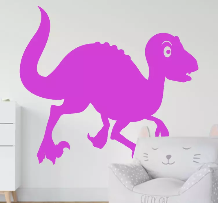 Dinozaver hitri tat dinozaver stenska nalepka - TenStickers