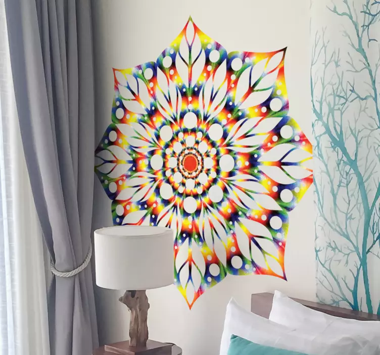 Nalepka za steno mandala mandala - TenStickers