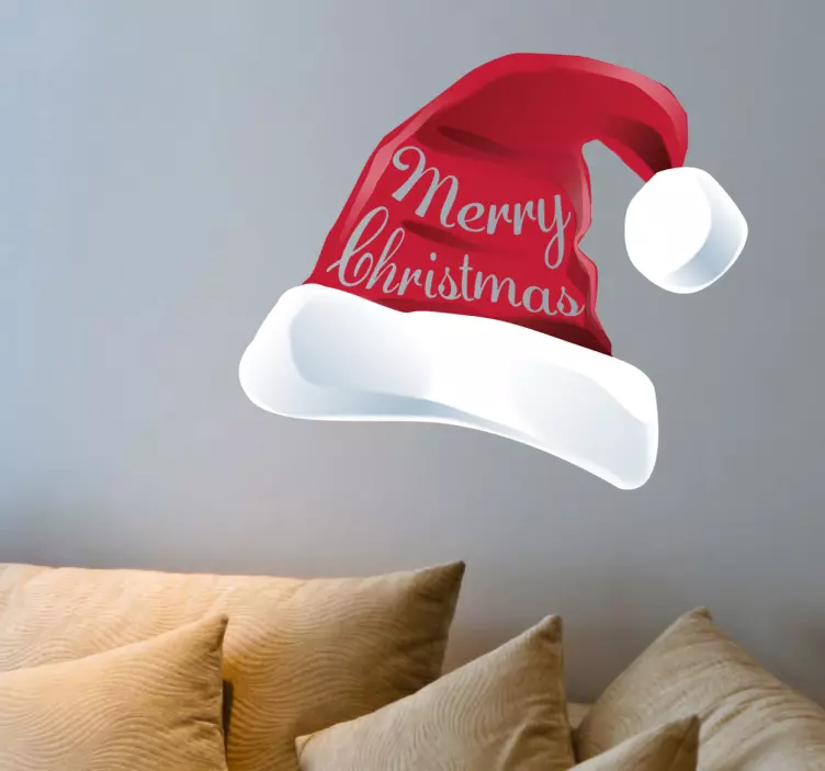 Nalepka za steno santa hat - TenStickers