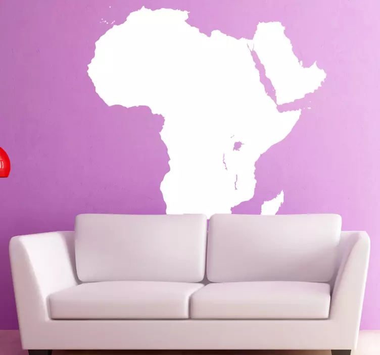 Nalepka za steno zemljevida afrike - TenStickers