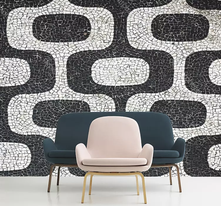 Nalepka stenske teksture portugalskih kamnitih pločnikov - TenStickers