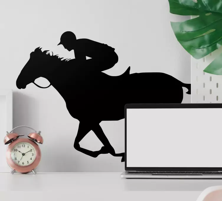Nalepka za jockey jahanje konja - TenStickers