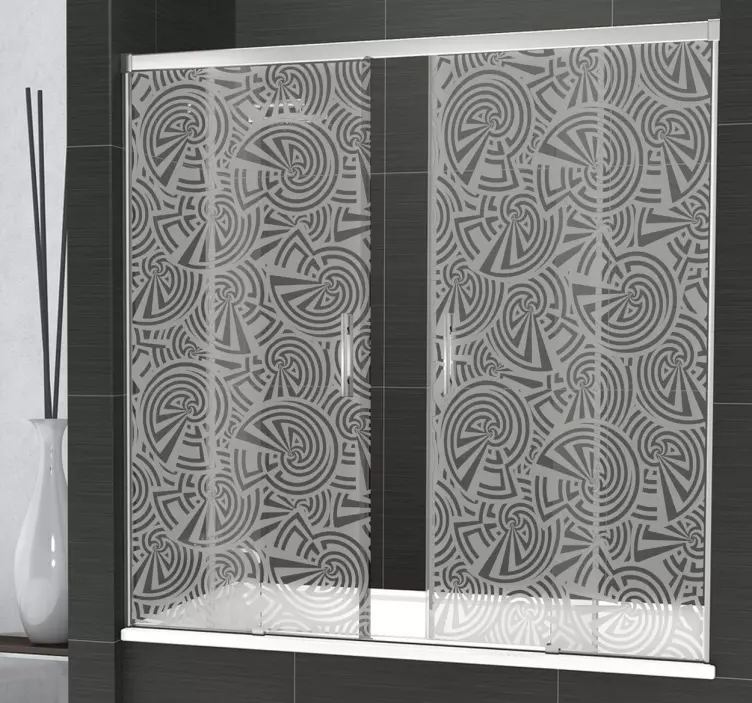 Nalepka za tuš spiralne oblike - TenStickers