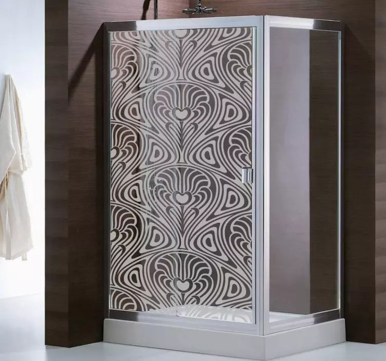 Nalepka za tuš v slogu art nouveau - TenStickers