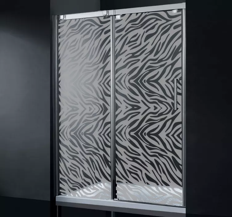 Nalepka za tuš zebra - TenStickers