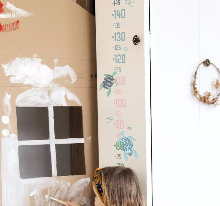 Nalepka živalskih sten mehkih barv želv - TenStickers