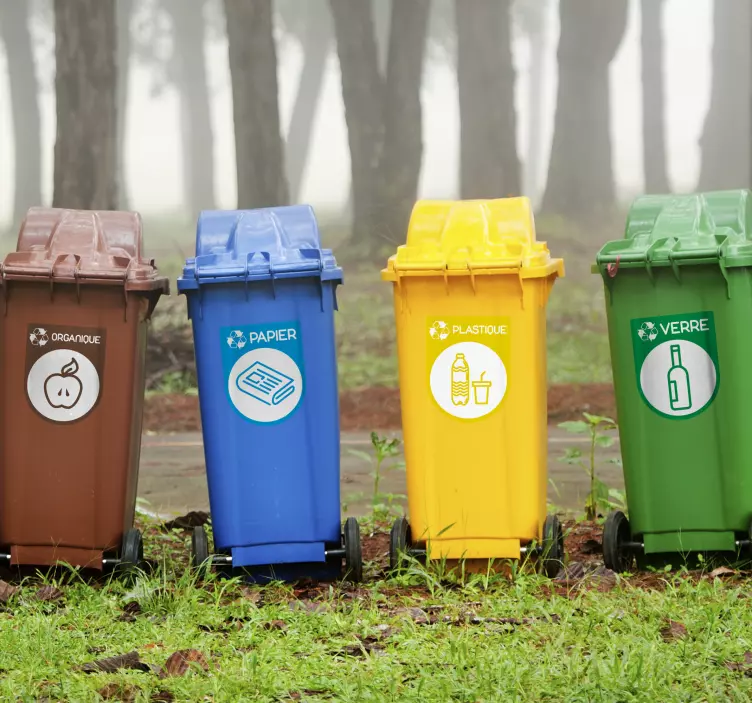 Simboli za recikliranje vinilni znak - TenStickers