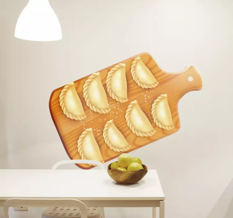 Nalepka za stene jedilnega pribora - poljski cmoki - TenStickers