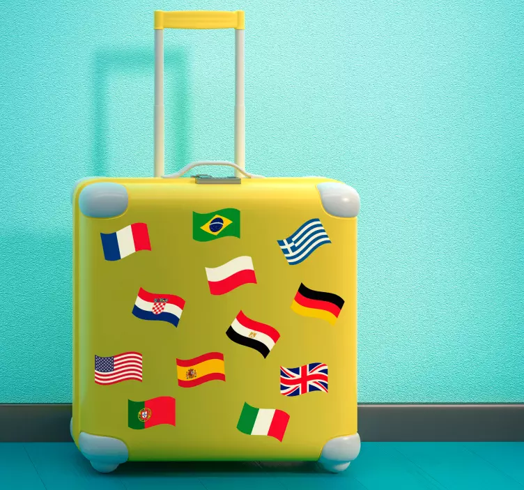 Nalepke mini svetovnih zastav - TenStickers