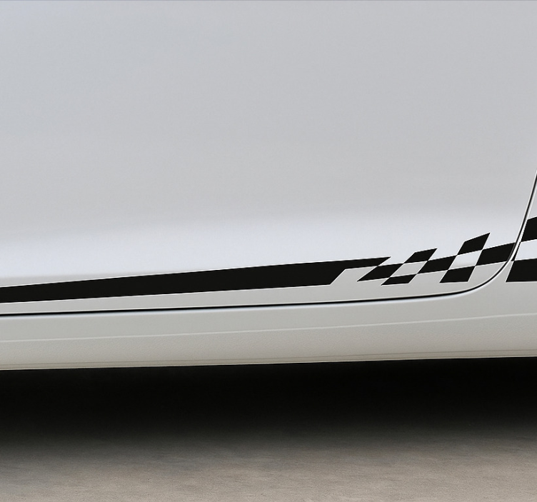 Racing side stripes nalepka za avto - TenStickers