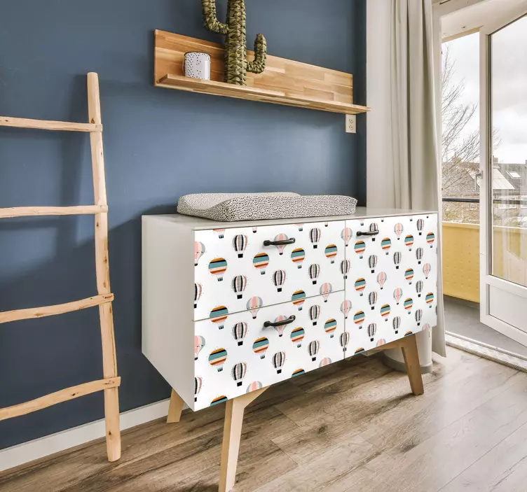 Nalepka za pohištvo z vzorcem balonov na vroč zrak 3600 - TenStickers