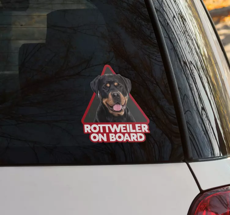 Nalepka za obraz rottweillerja nalepka za hišne ljubljenčke - TenStickers