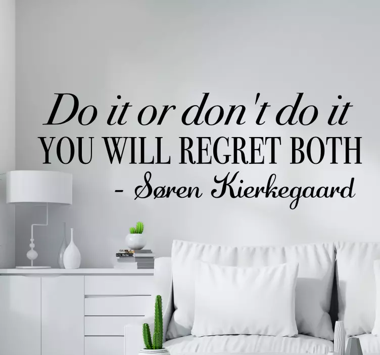 Navdihujoča življenjska izbira besedilna nalepka - TenStickers