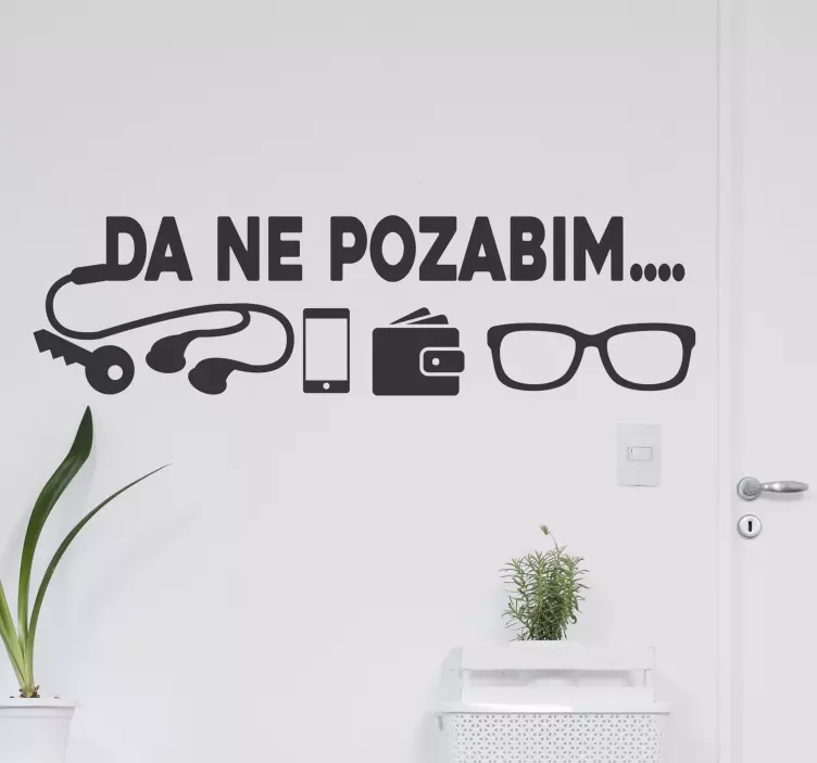 Ne pozabite na stensko nalepko - TenStickers