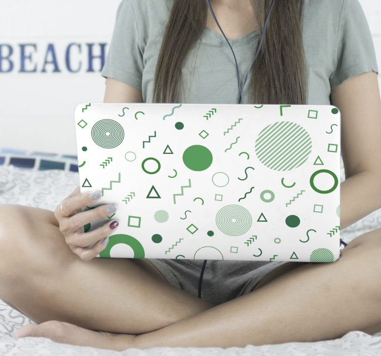 Nepravilne oblike memphis za kožo prenosnikov - TenStickers