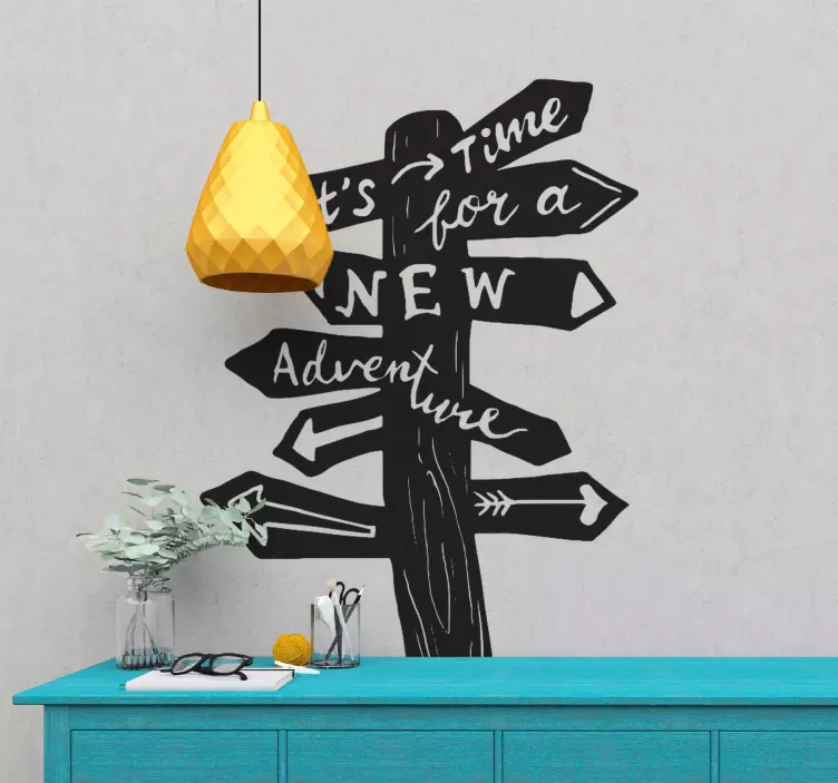 New adventure sign besedilna nalepka - TenStickers