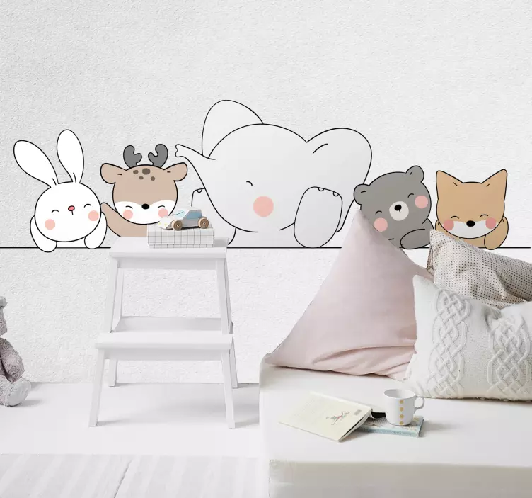 Nalepka za steno v vrtcu nordijskega sloga - TenStickers