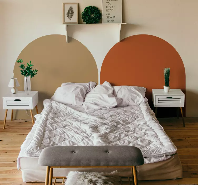 Vinilna stenska nalepka v obliki obokane figure - TenStickers