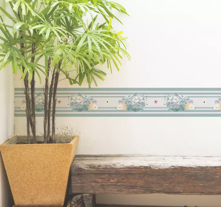 Očarljiv vzorec ježka nalepka živali - TenStickers