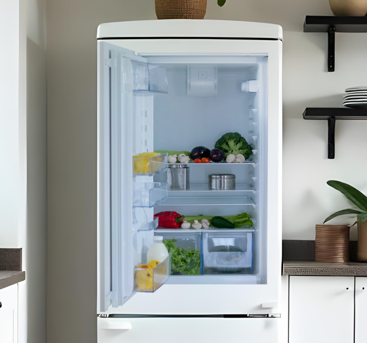 Odprta vrata nalepka za hladilnik - TenStickers