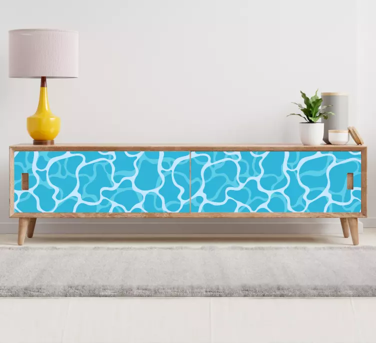 Odsev modra nalepka pohištva za morje in nebo - TenStickers