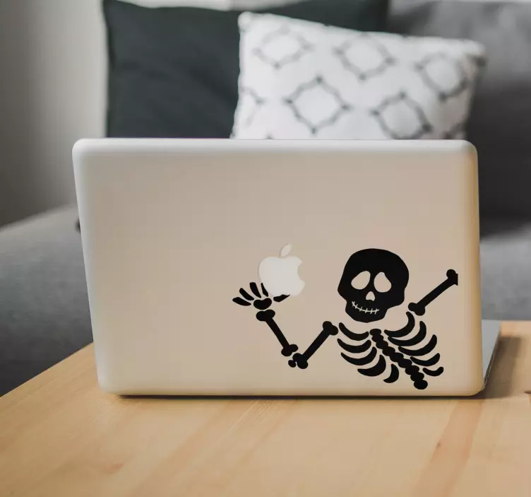 Okostje macbook halloween nalepke - TenStickers
