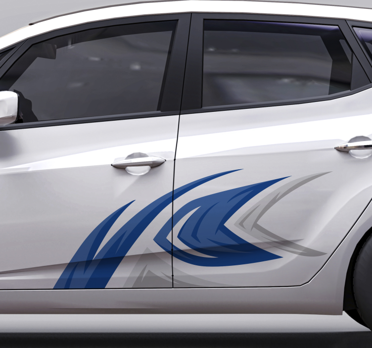 Okras v svetlo modri nalepki za avto - TenStickers