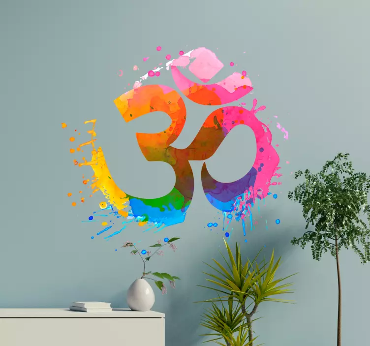 Om yoga stenska vinilna nalepka - TenStickers