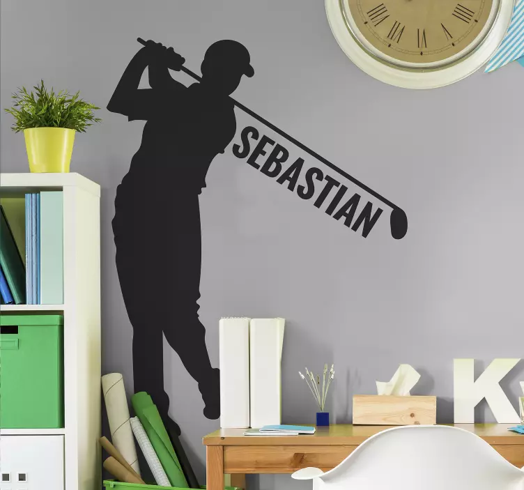 Osebna nalepka za golf igralca - TenStickers