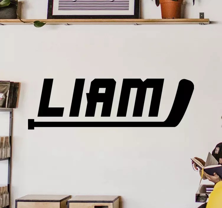 Personalizirana stenska nalepka za hokej na ledu - TenStickers