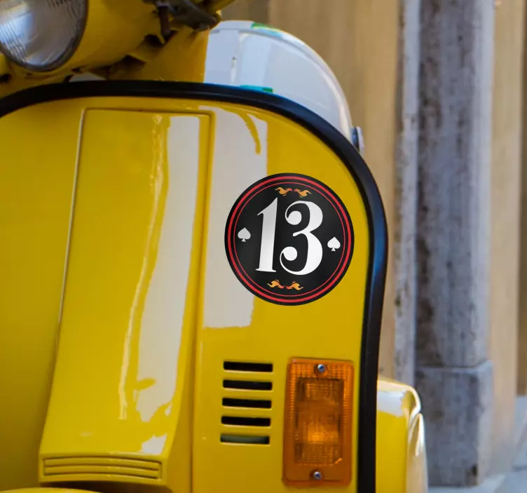 Osebna številka nalepke vozila - TenStickers