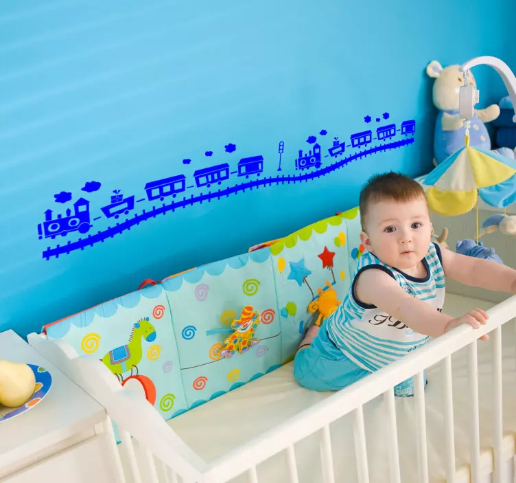 Otroci nalepke parni vlak - TenStickers