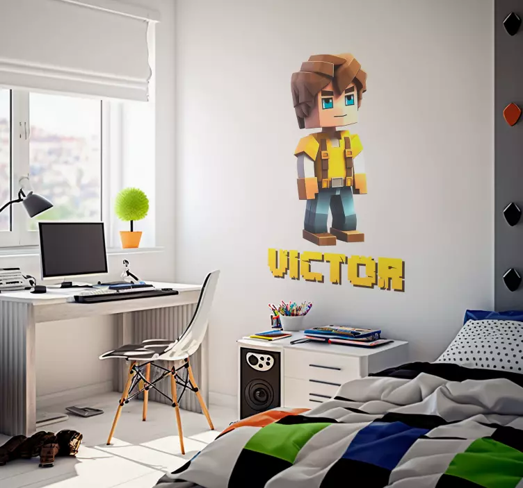 Otrok je zelo navdušen nad novo igračo.Otrok je zelo navdušen nad - TenStickers