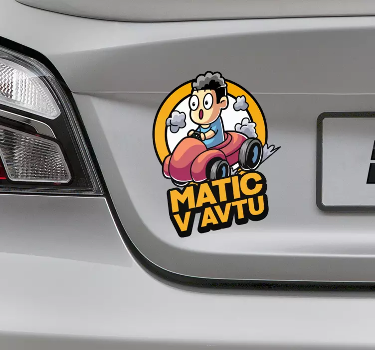 Otrok na krovu risanke baby na krovu nalepke - TenStickers