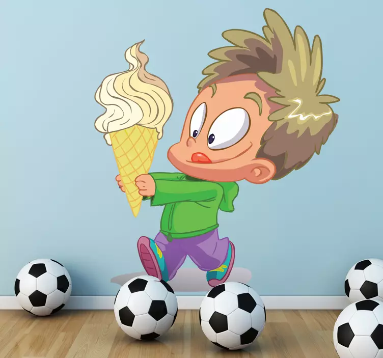 Otrok z nalepko za sladoled - TenStickers