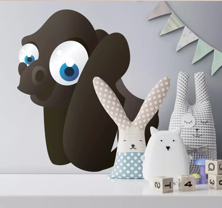 Otroška stenska nalepka gorilla - TenStickers