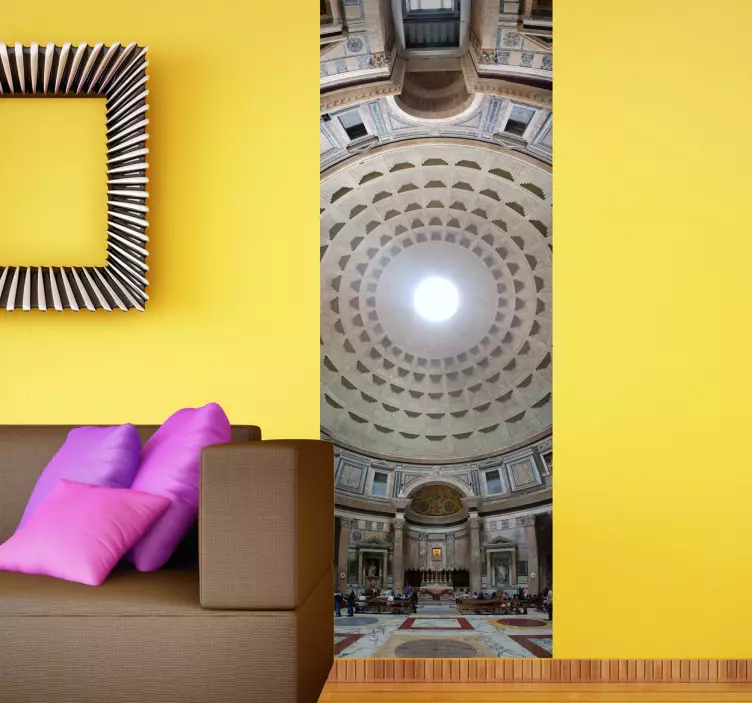Panoramska nalepka za stensko umetnost iz panteona - TenStickers