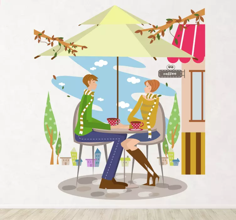 Par na nalepki stene na terasi - TenStickers