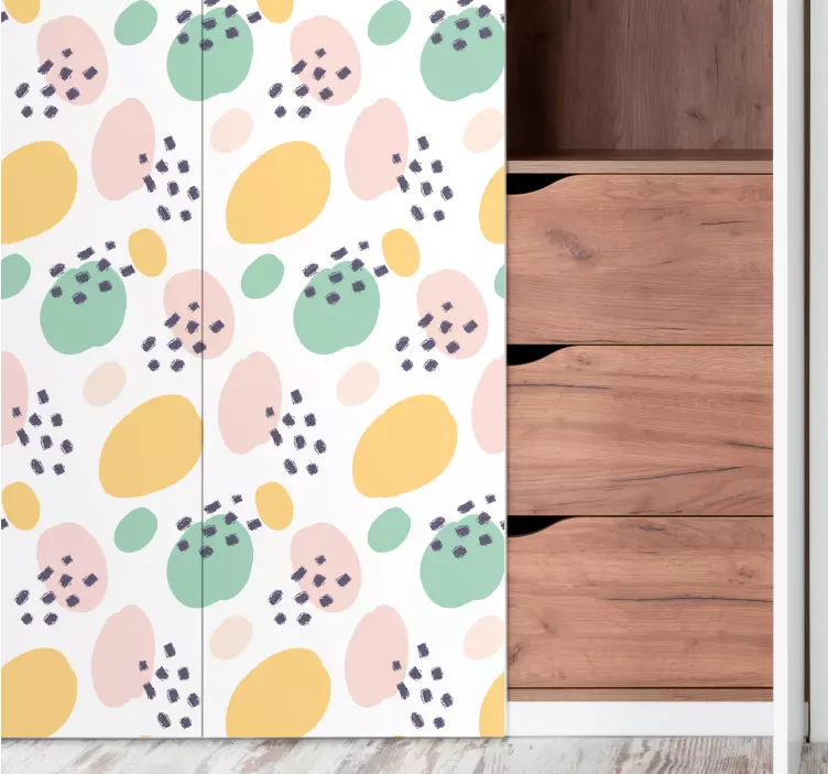 Pastelne stenske nalepke za pohištvene vinilne nalepke - TenStickers