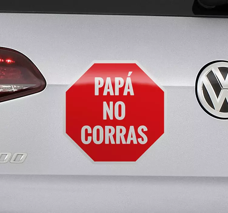 Pegatina para coches papá no corras nalepka živali - TenStickers