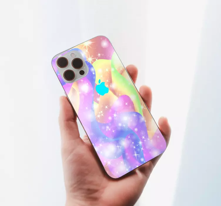 Peneči barvni valovi nalepka živali - TenStickers