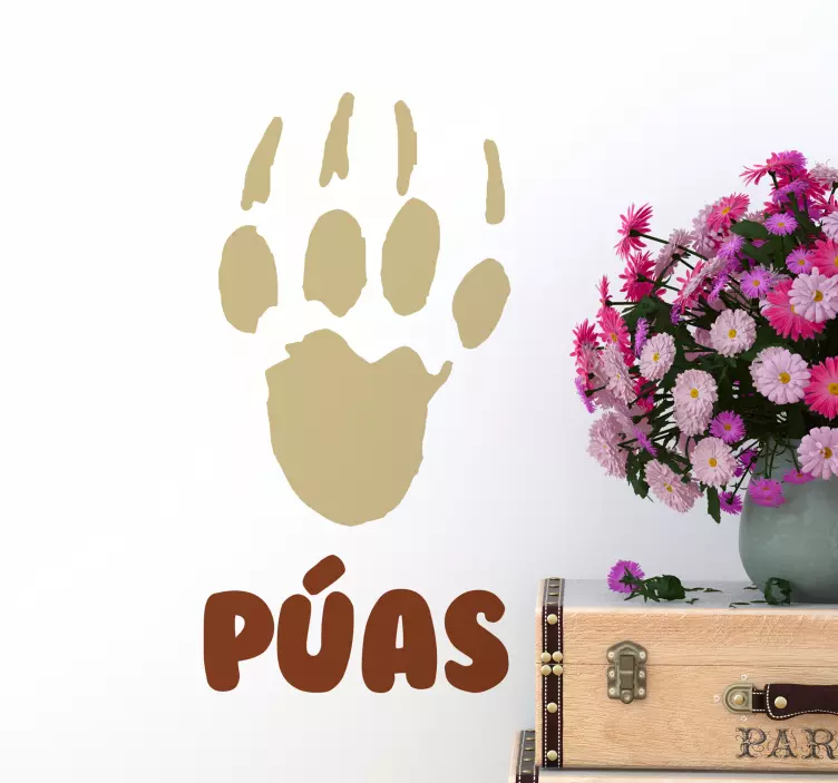 Personalized paw print design nalepke za hišne ljubljenčke - TenStickers