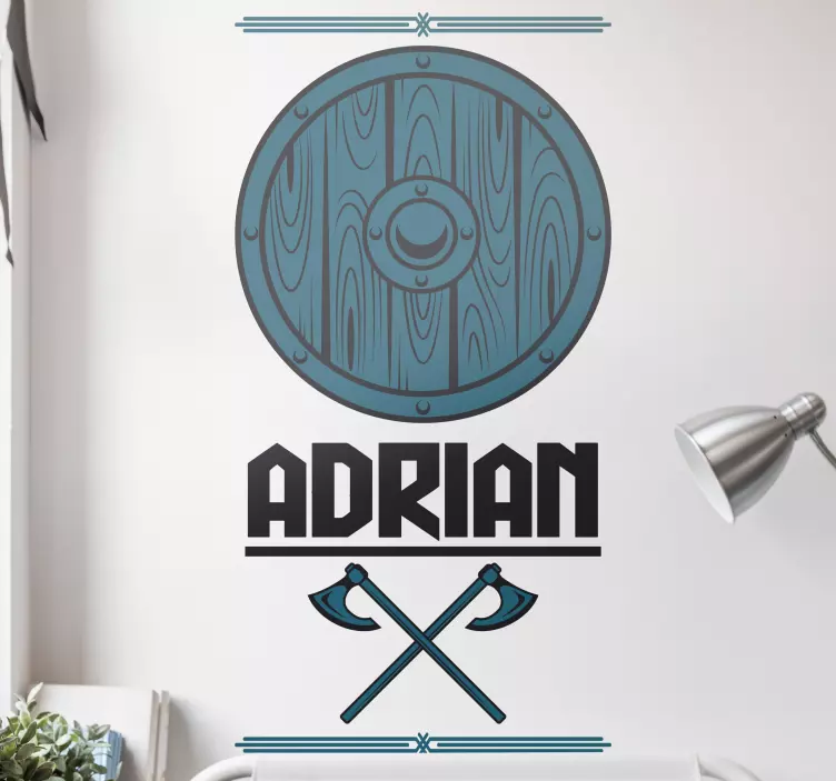 Personalized shield emblem nalepka za živali - TenStickers