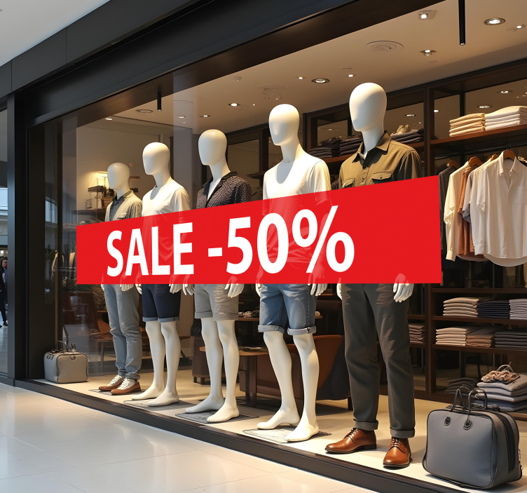 Personaliziran popust nalepka za razprodajo - TenStickers