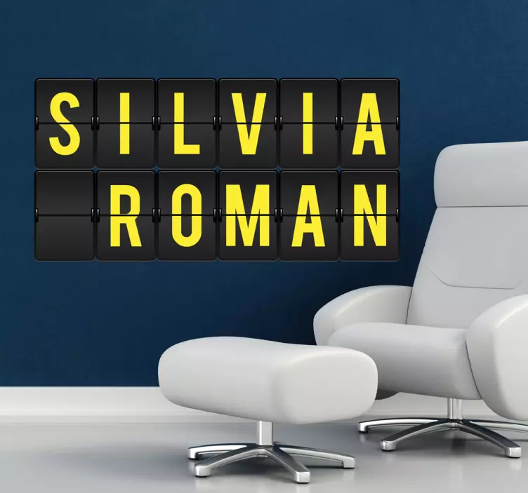 Personalizirana nalepka za steno na letališču - TenStickers