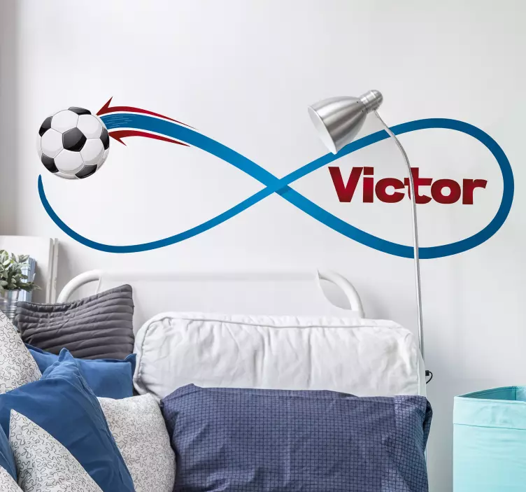 Personalizirana neskončna nogometna nalepka - TenStickers