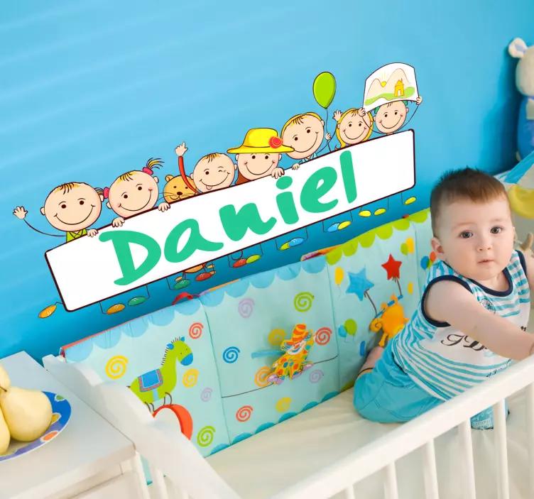 Personalizirano ime otroške nalepke - TenStickers