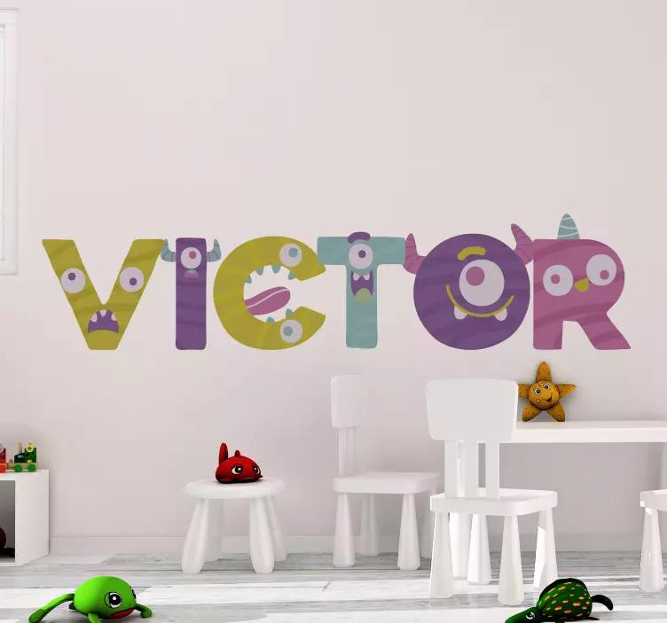 Nalepka monster font monster - TenStickers